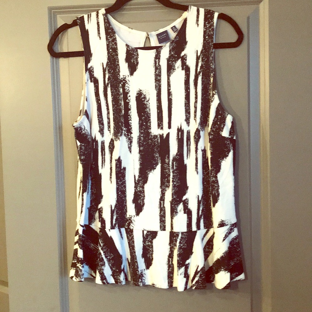 Kaari Blue Peplum tank - size M